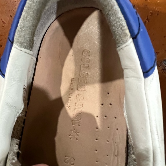 Boys Golden Goose White and Black Sneakers with Velcro Straps size 32 - Picture 3 of 5